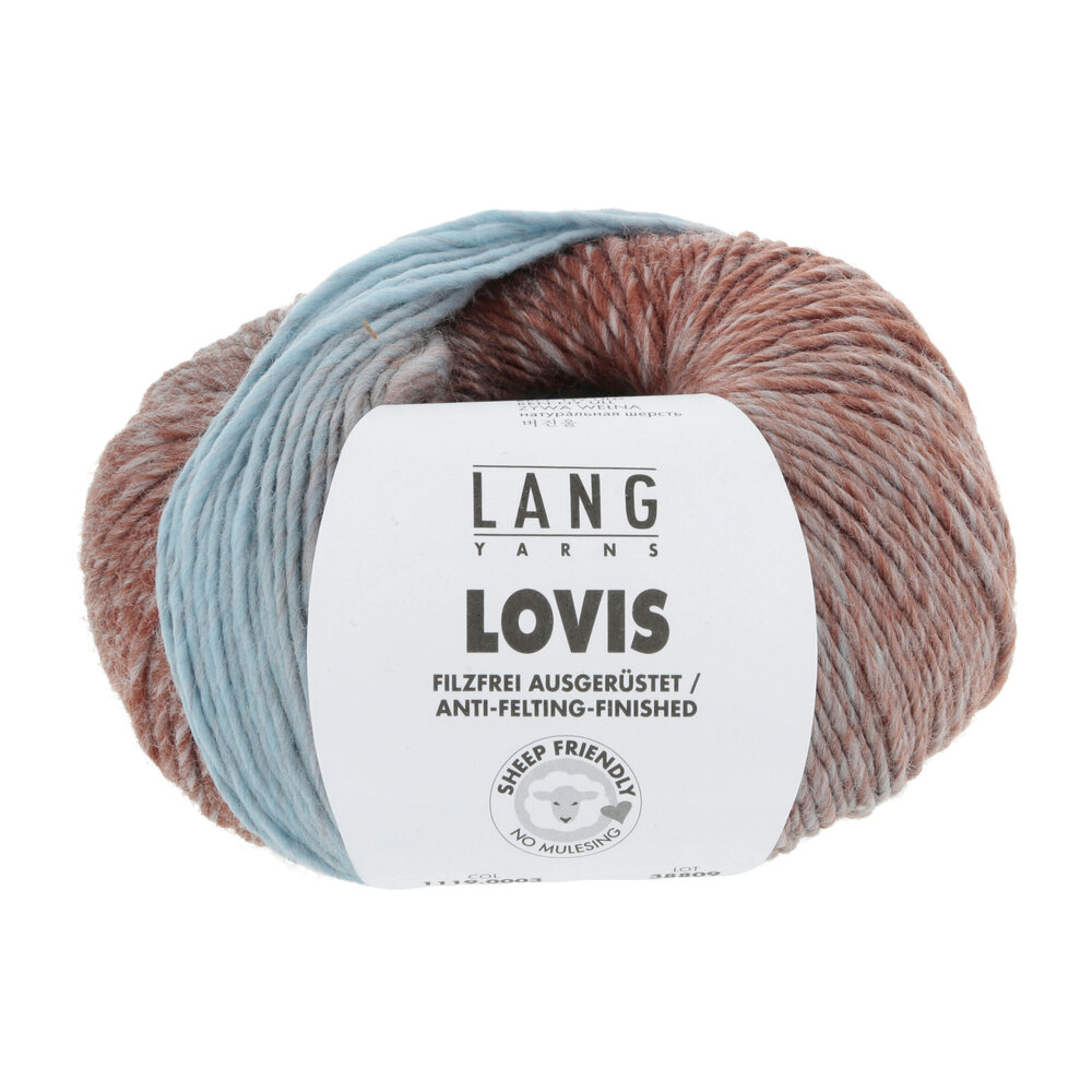 Lang Lang Yarns Lovis | 0003 turquoise/steen Lang Lang Yarns Lovis | 0003 turquoise/steen