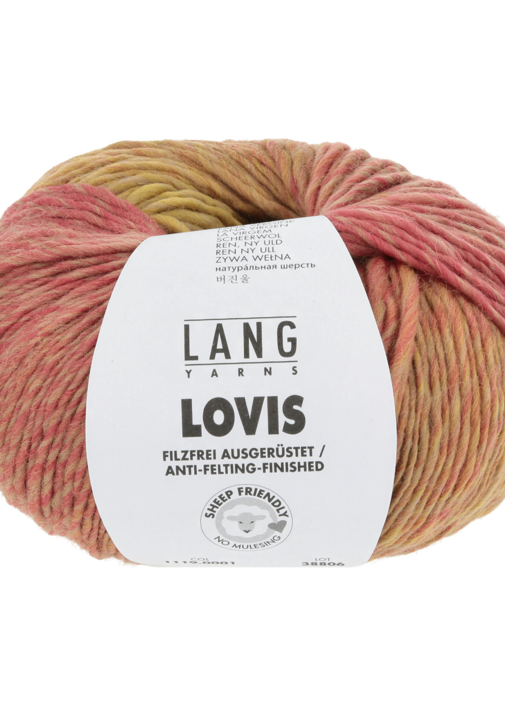 Lang Lang Yarns Lovis | 0001 oranje/safraan/groen