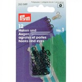 Prym Prym | haken & ogen messing n°3 zwart | 263851