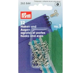 Prym Prym | haken & ogen messing n°3 zilver | 263846