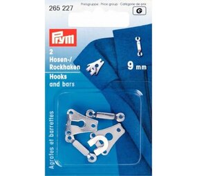 Prym Prym | broek-en rokhaken 9mm zilver | 265227 Prym Prym | broek-en rokhaken 9mm zilver | 265227