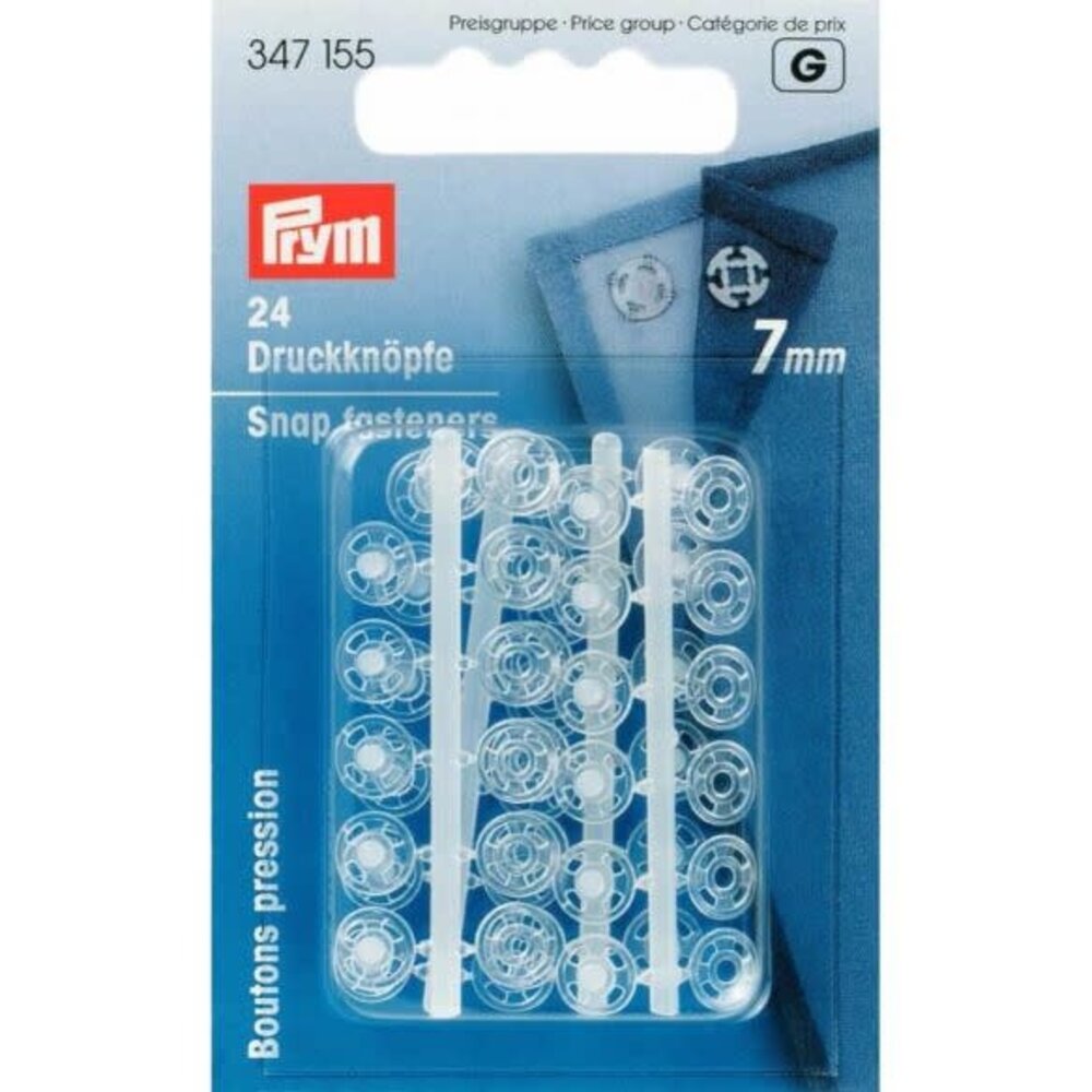 Prym Prym | aannaaidrukknopen 7 mm transparant | 347155