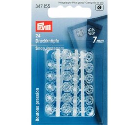 Prym Prym | aannaaidrukknopen 7 mm transparant | 347155 Prym Prym | aannaaidrukknopen 7 mm transparant | 347155