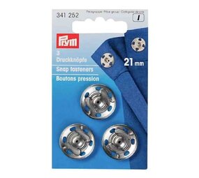 Prym Prym | aannaaidrukknopen 21mm zilver | 341252 Prym Prym | aannaaidrukknopen 21mm zilver | 341252