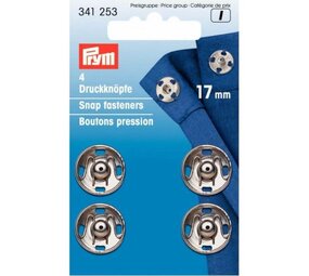 Prym Prym | aannaaidrukknopen 17mm zilver | 341253 Prym Prym | aannaaidrukknopen 17mm zilver | 341253