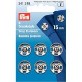 Prym Prym | aannaaidrukknopen 15mm zilver | 341249 Prym Prym | aannaaidrukknopen 15mm zilver | 341249