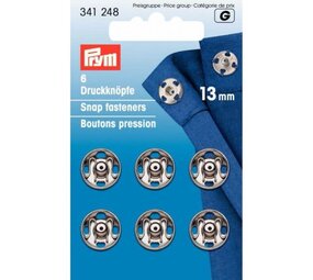 Prym Prym | aannaaidrukknopen 13mm zilver | 341248