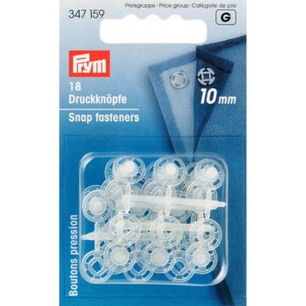 Prym Prym | aannaaidrukknopen 10 mm transparant | 347159