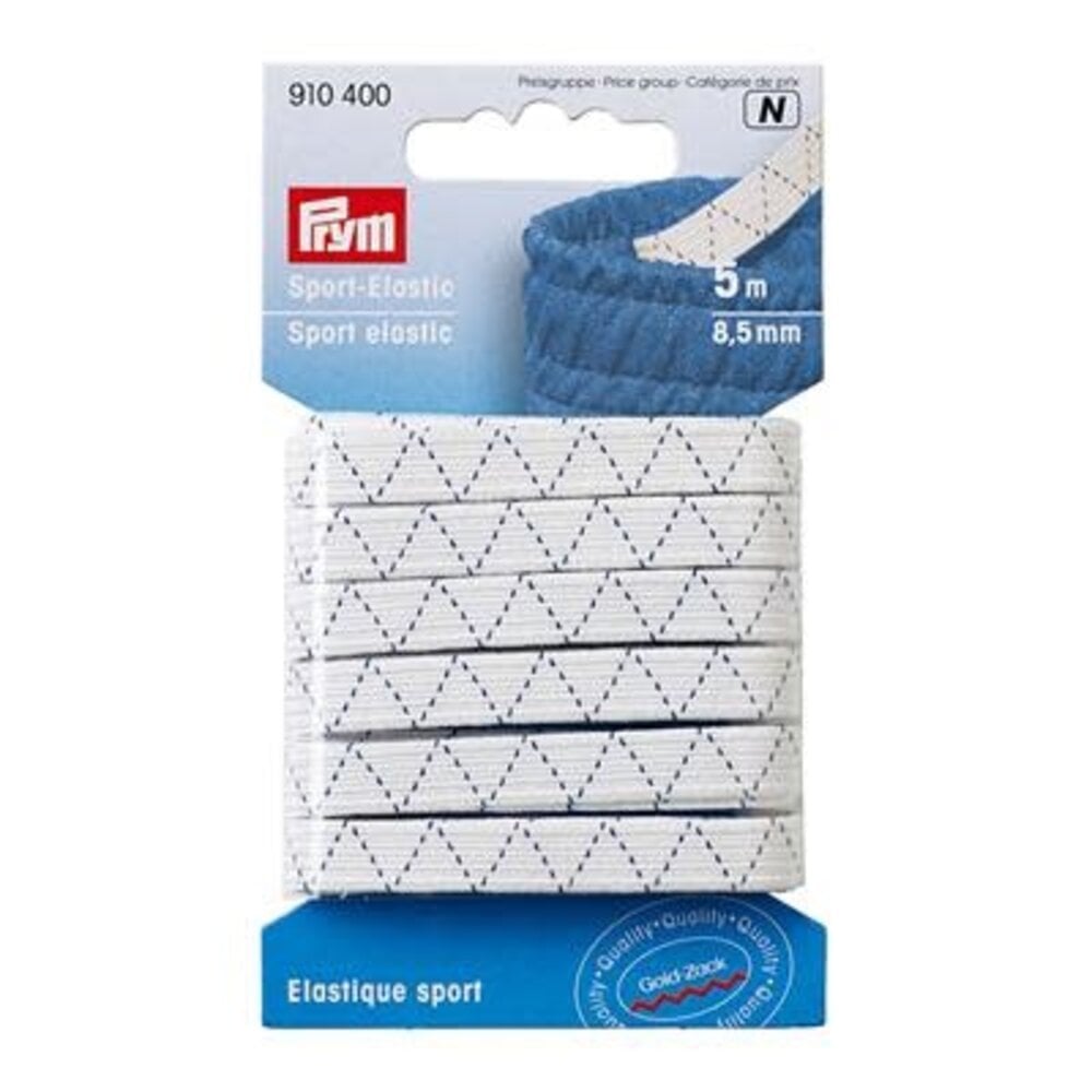 Prym Prym | Sport elastiek 8.5mm - 5mtr wit | 910400