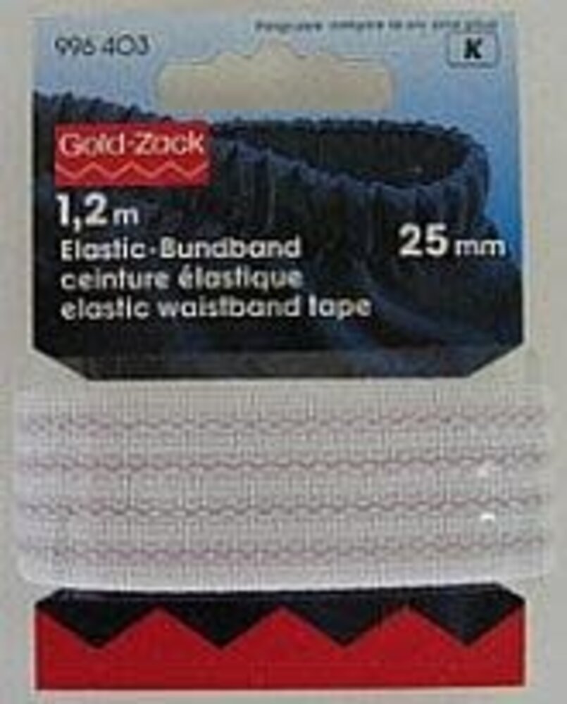 Prym Prym | Elastische tailleband non slip 25 mm wit | 996403 Prym Prym | Elastische tailleband non slip 25 mm wit | 996403