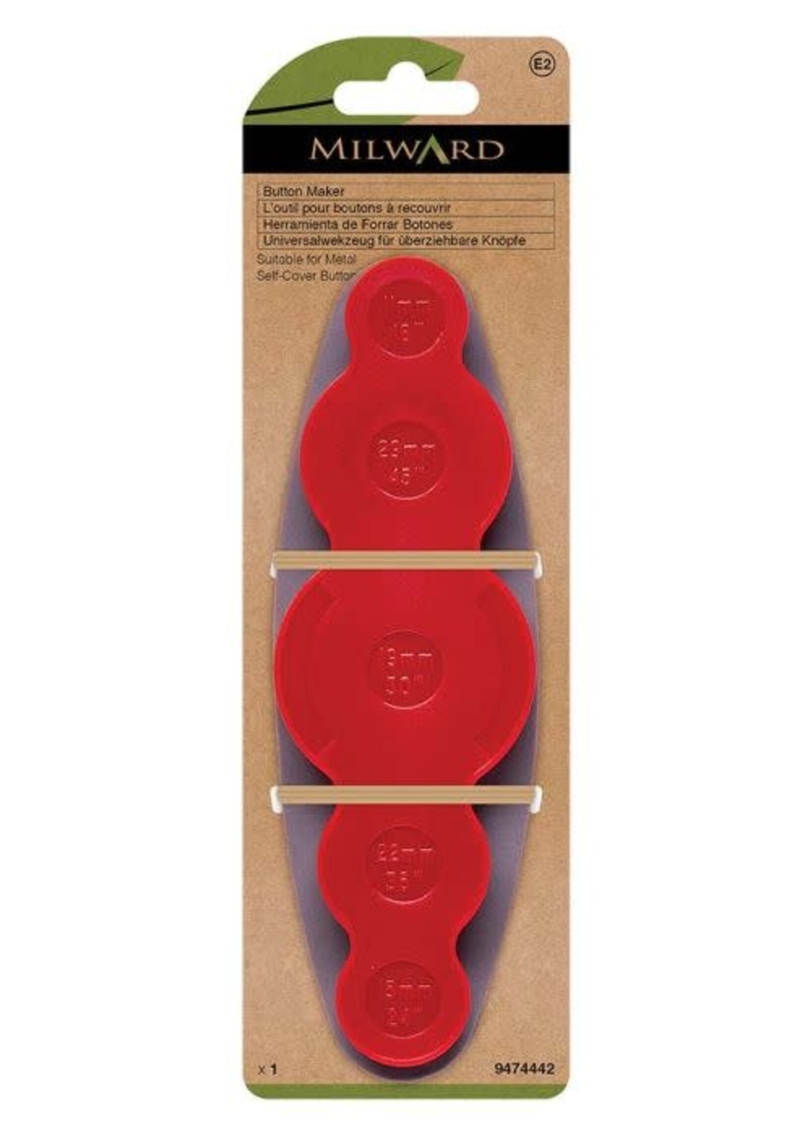 Milward Gereedschap voor stofknopen 11-29mm