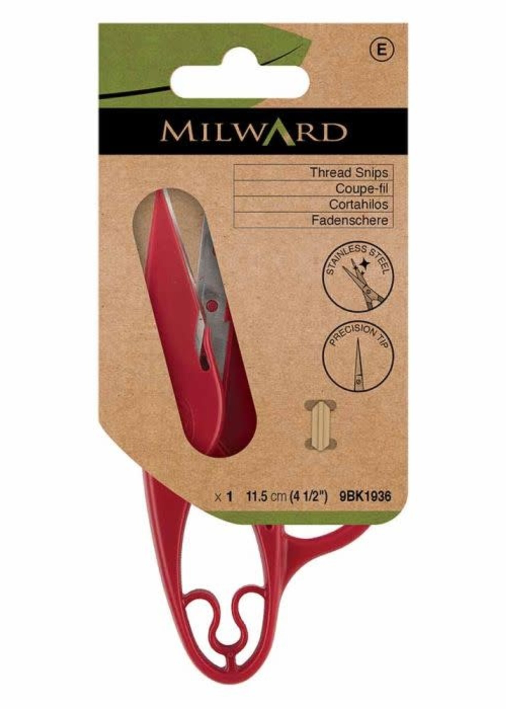 Milward Draadschaar roestvrij staal easy grip 115mm