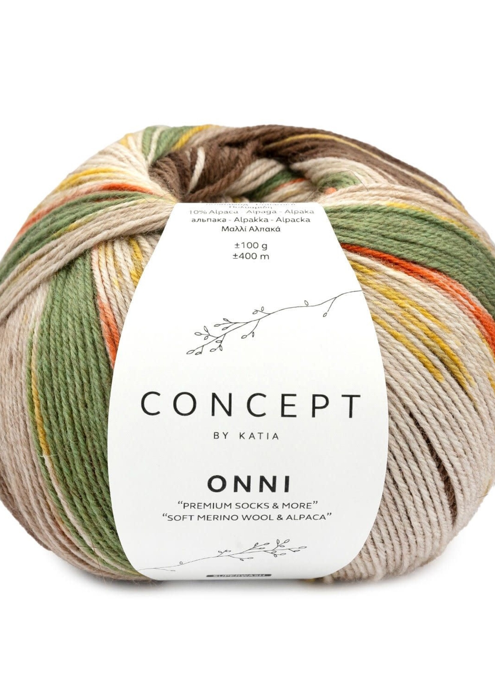 Katia Katia Onni Socks | 400  Bruin-Roest bruin-Oker