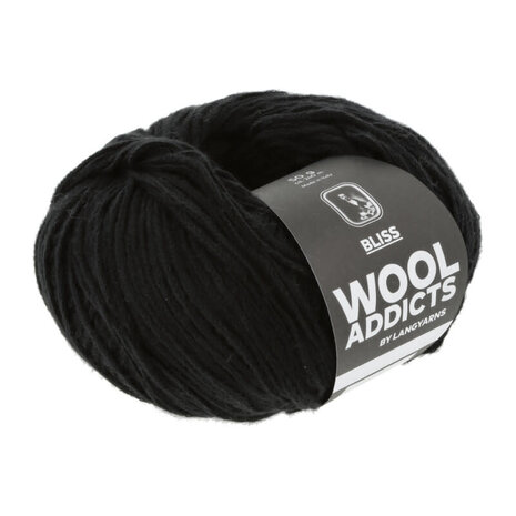 Lang Lang Yarns Bliss - Wooladdicts | 0004 zwart