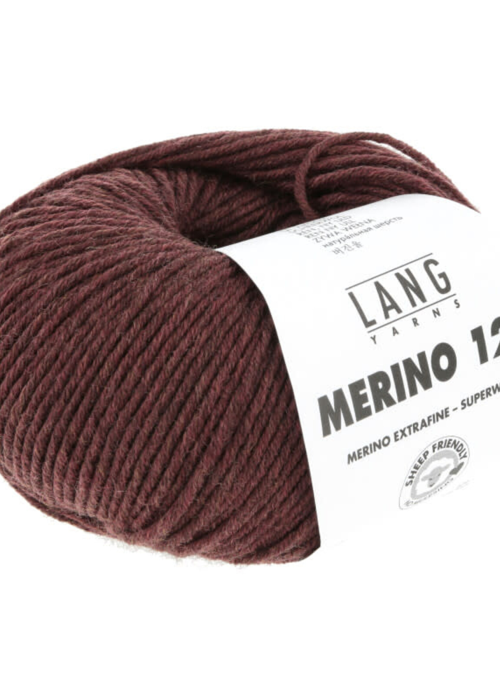 Lang Lang Yarns Merino 120 | 0262 burgundy melange