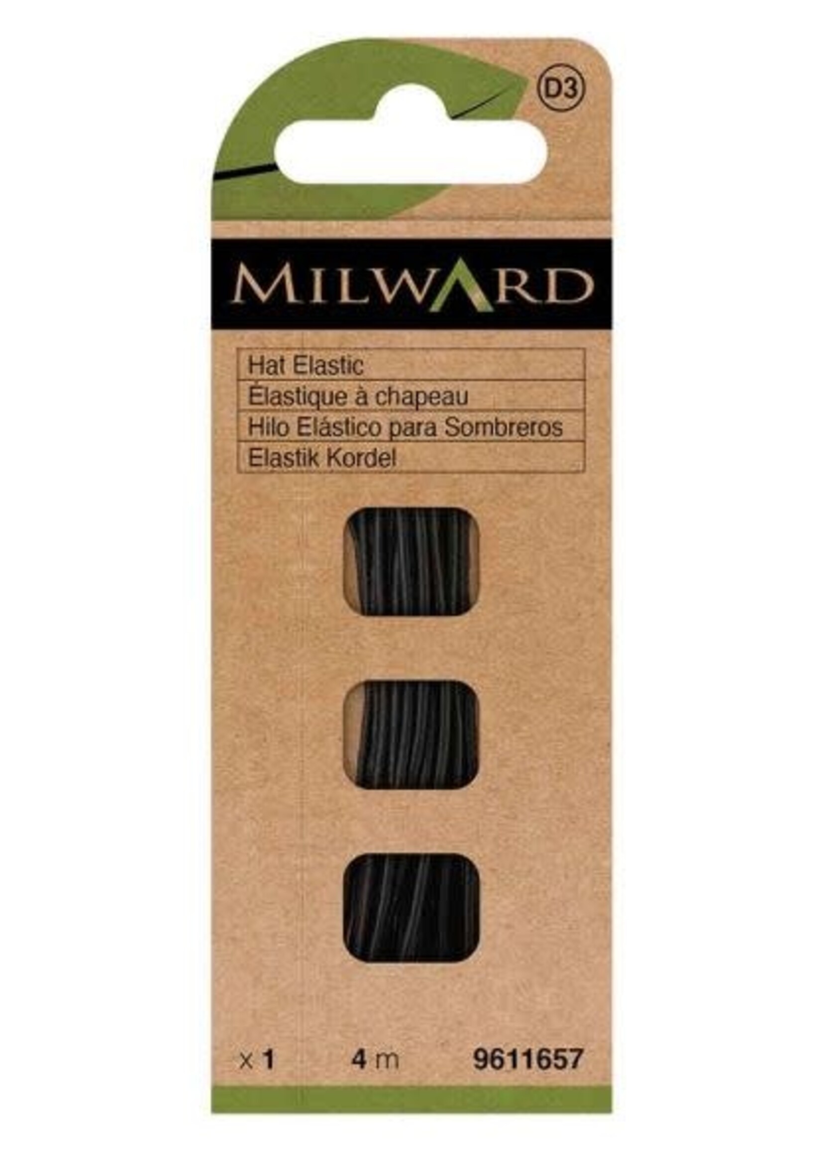 Milward Hoedenelastiek zwart- 4m