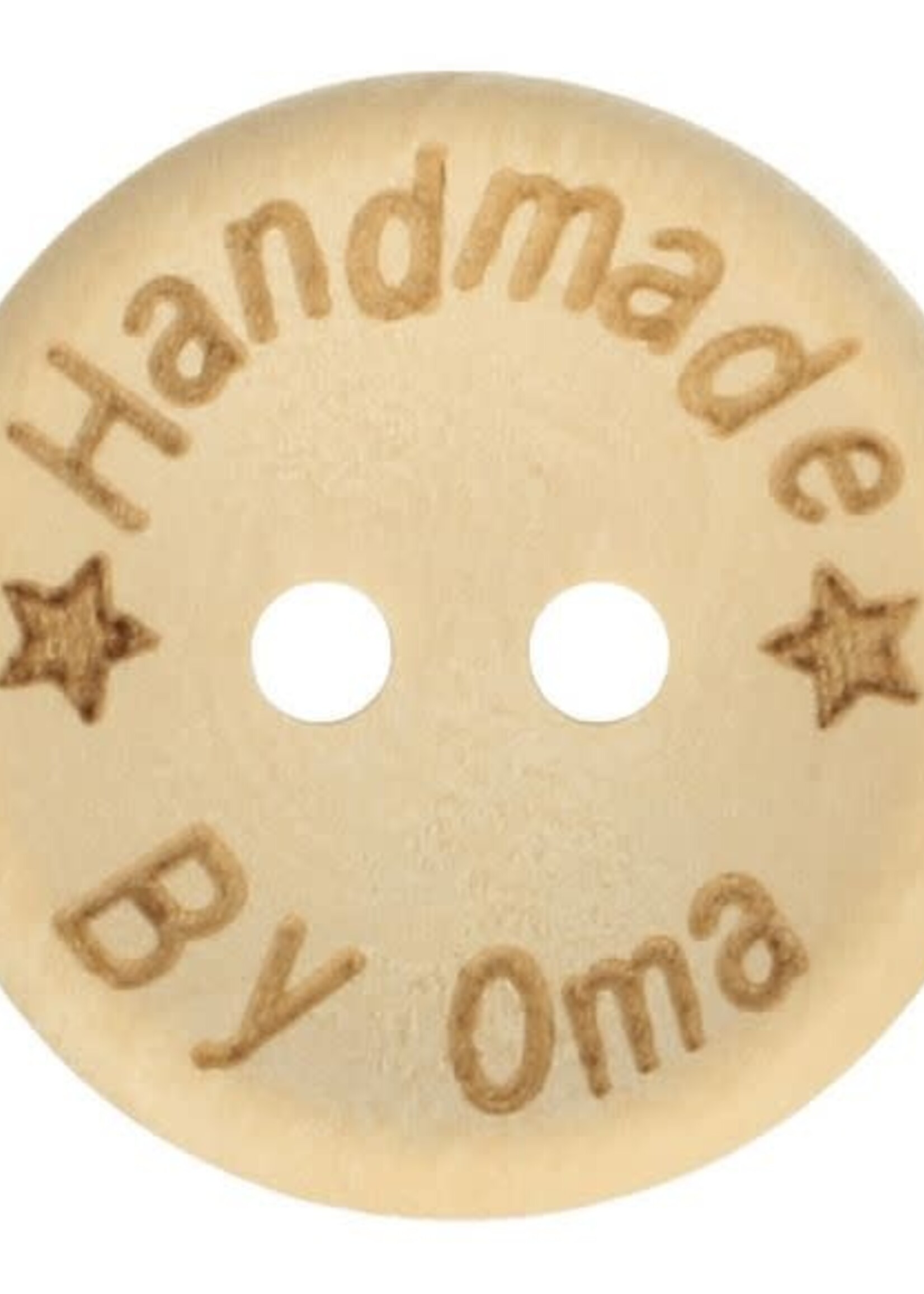 Houten knoop handmade by oma