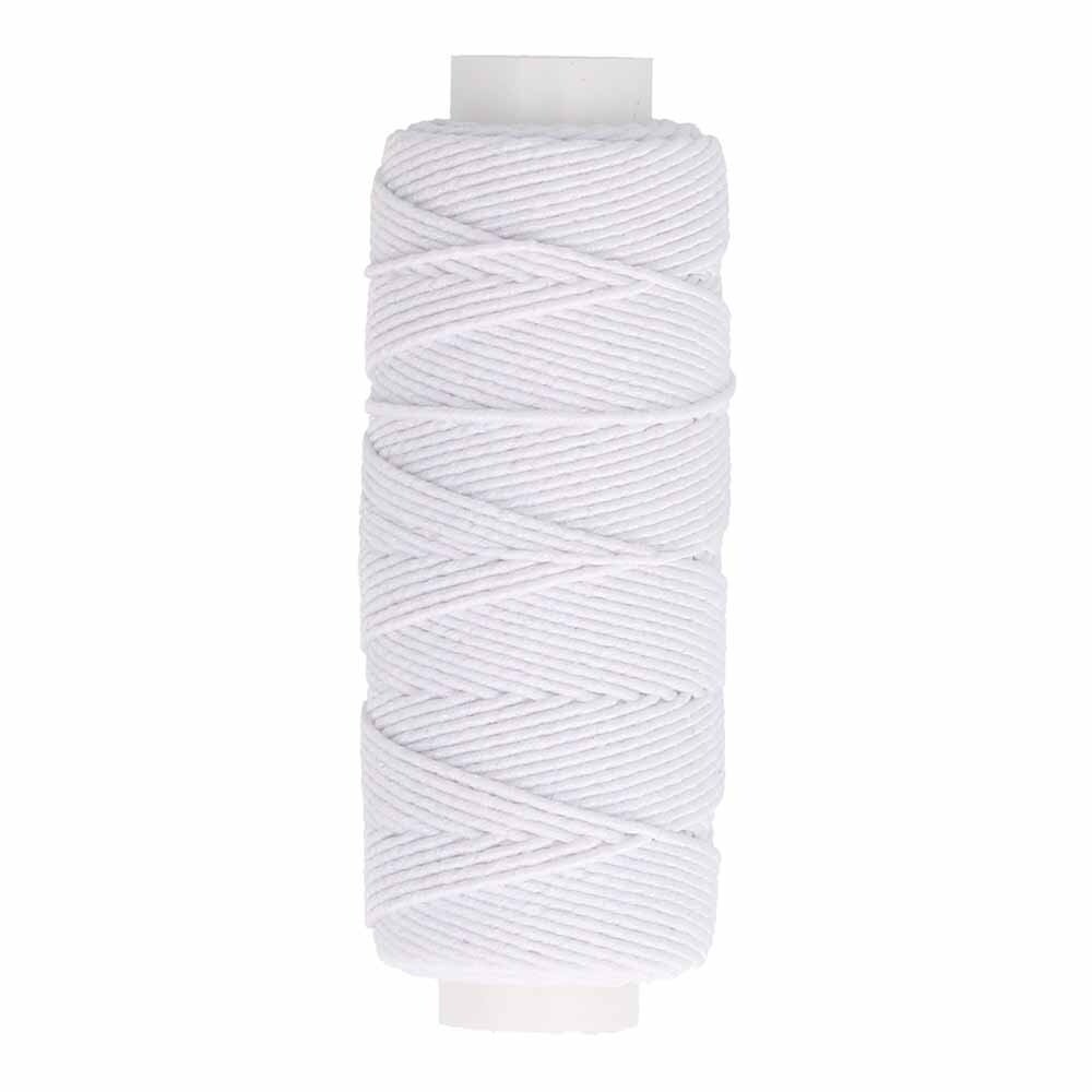 Milward Rimpelelastiek op klos 0,75mm wit Milward Rimpelelastiek op klos 0,75mm wit