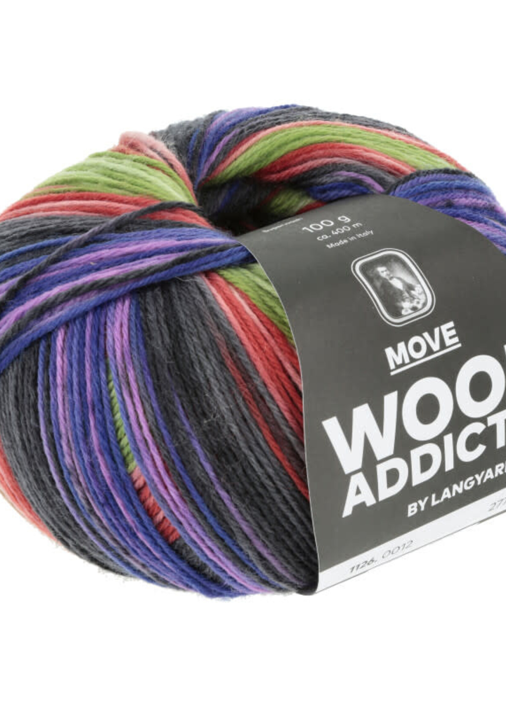 Lang Lang Yarns Move | 0012 paars/rood/groen