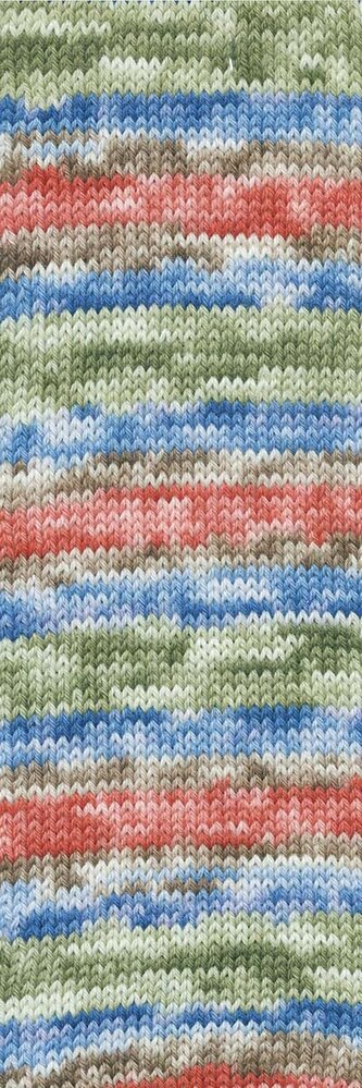 Lang Lang Yarns Move | 0011 olijf/blauw/rood