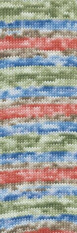 Lang Lang Yarns Move | 0011 olijf/blauw/rood