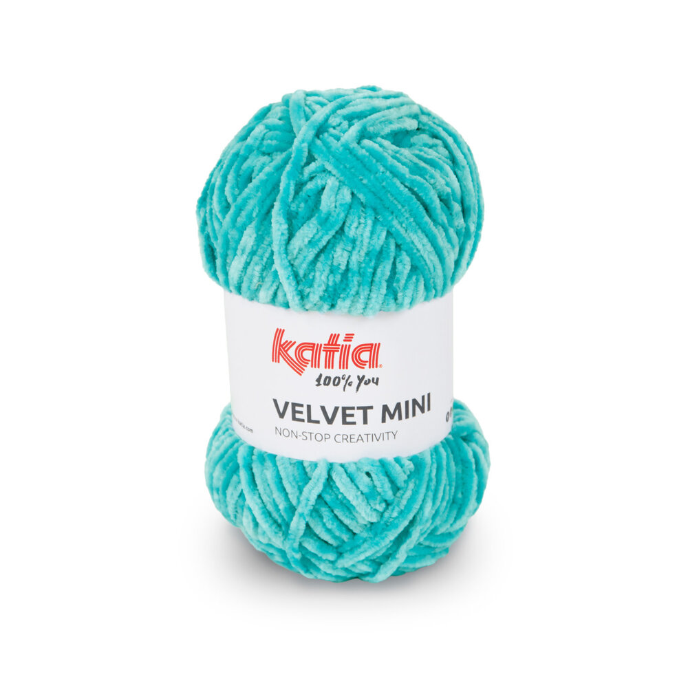 Katia Katia Velvet Mini | 208 water blauw Katia Katia Velvet Mini | 208 water blauw