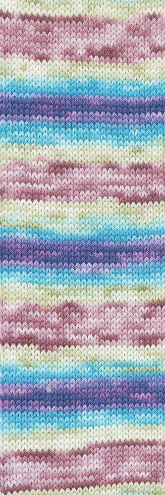 Lang Lang Yarns Move | 0007 turquoise/rood/geel