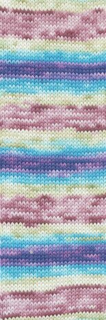 Lang Lang Yarns Move | 0007 turquoise/rood/geel