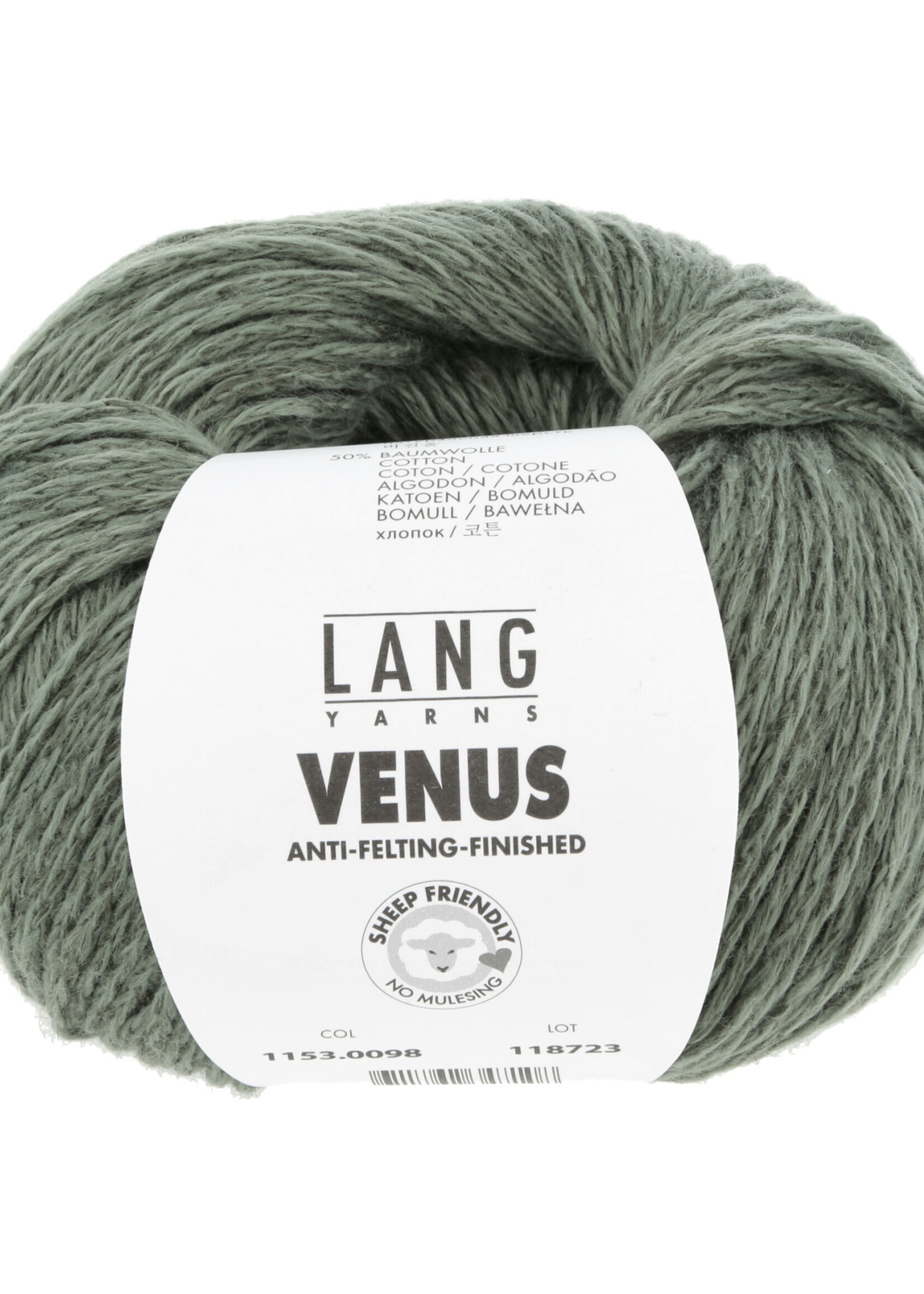 Lang Lang Yarns Venus | 0098 olijf groen