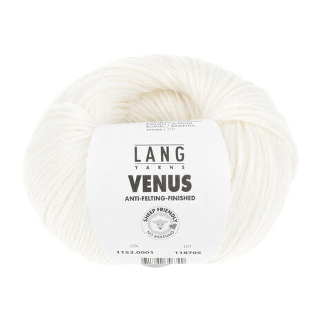 Lang Lang Yarns Venus | 0001 wit Lang Lang Yarns Venus | 0001 wit