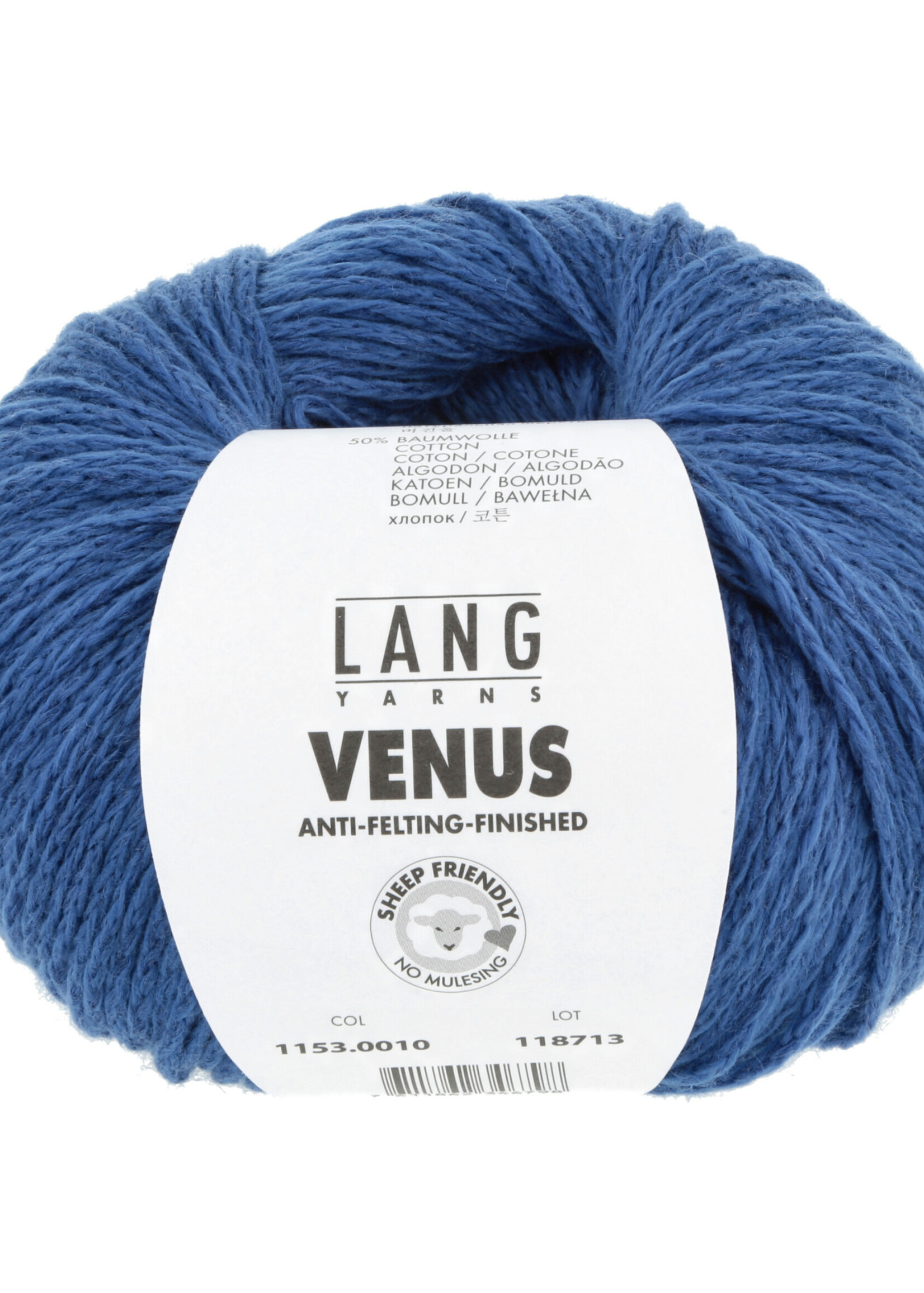 Lang Lang Yarns Venus | 0010 donker blauw