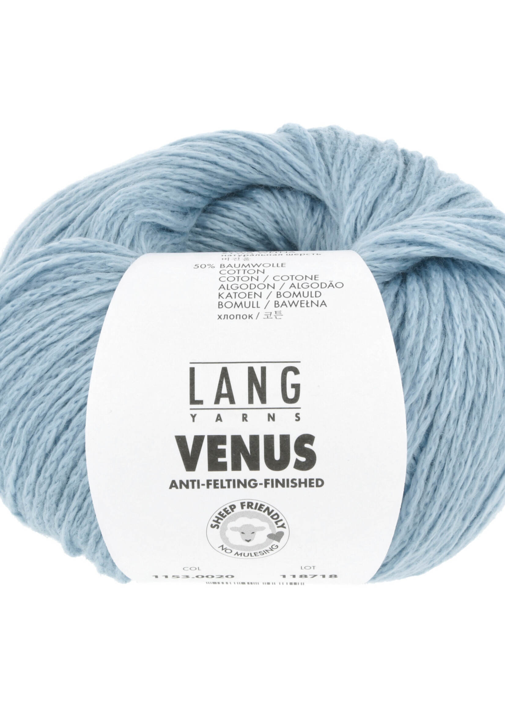 Lang Lang Yarns Venus | 0020 licht blauw