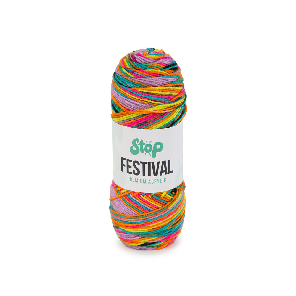 Katia Katia Festival | 200 Lila-Fuchsia-Oranje-Zwart