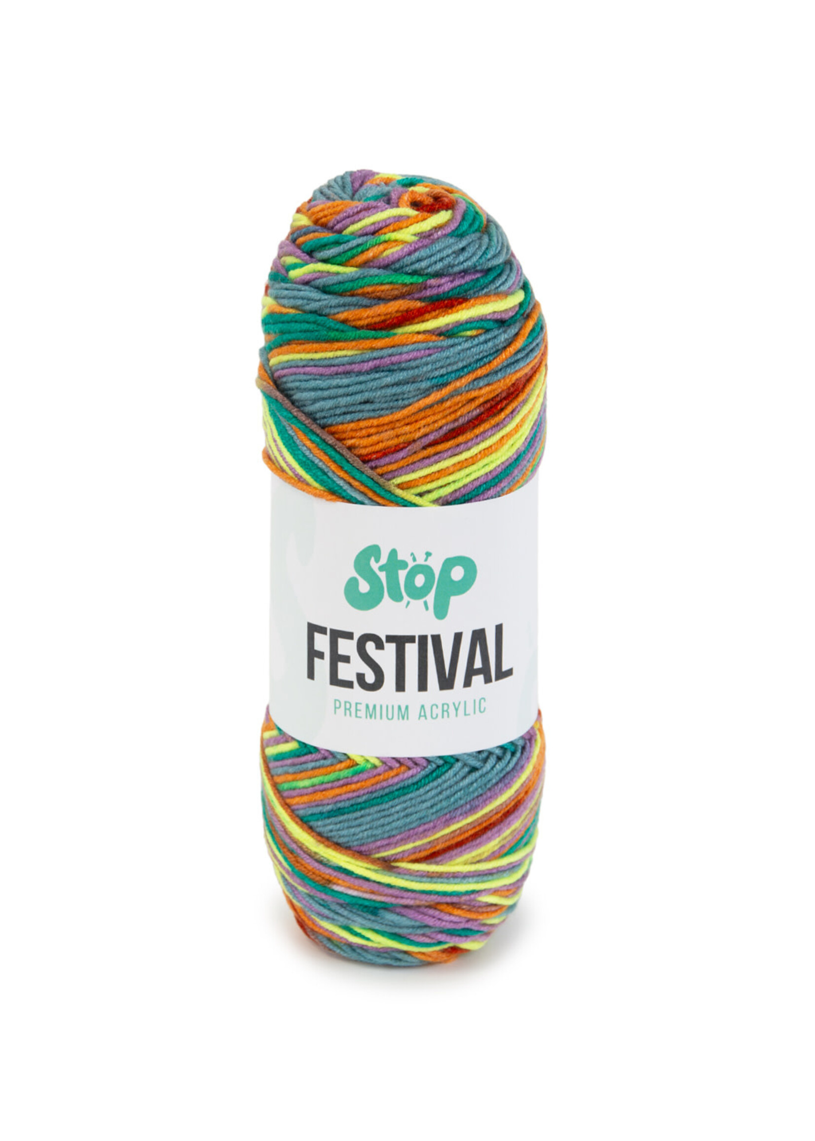 Katia Katia Festival | 205 Water blauw-Lila-Roest bruin-Geel