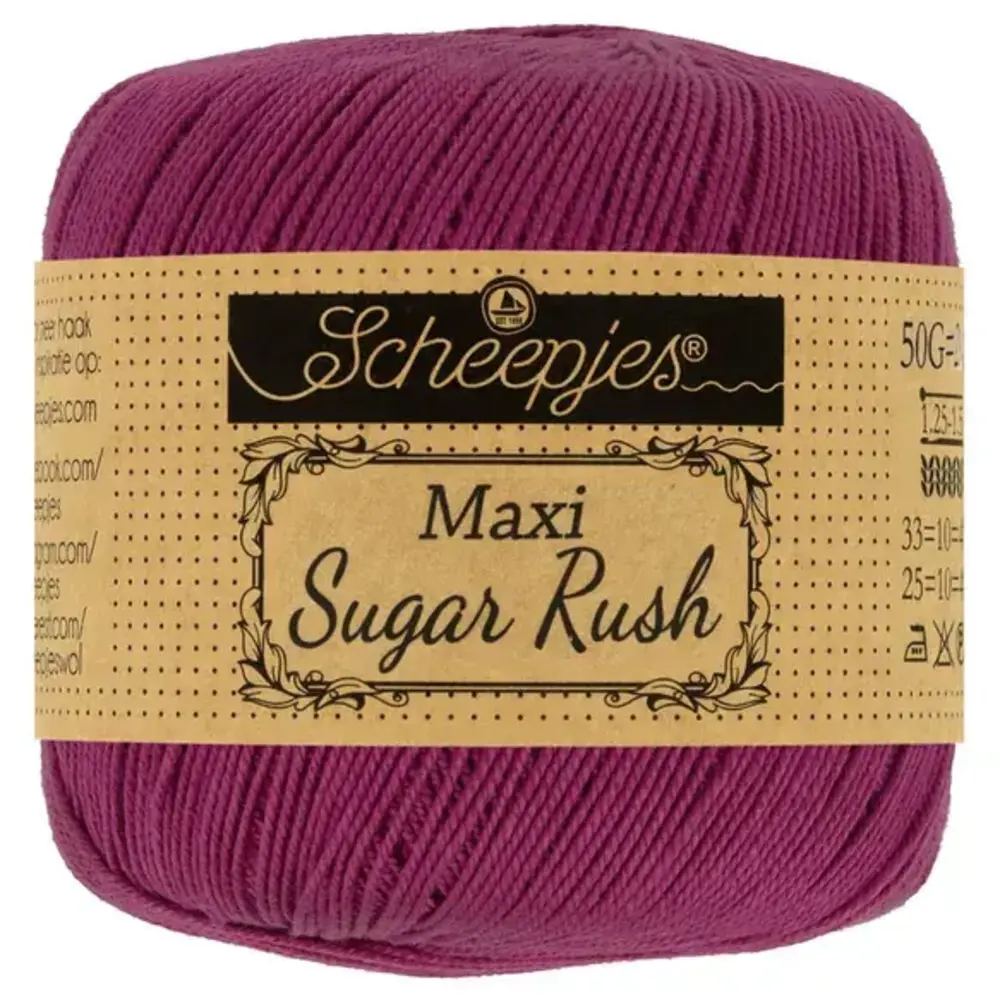 Scheepjes Scheepjes Maxi Sugar Rush | 128 Tyrian Purple Scheepjes Scheepjes Maxi Sugar Rush | 128 Tyrian Purple
