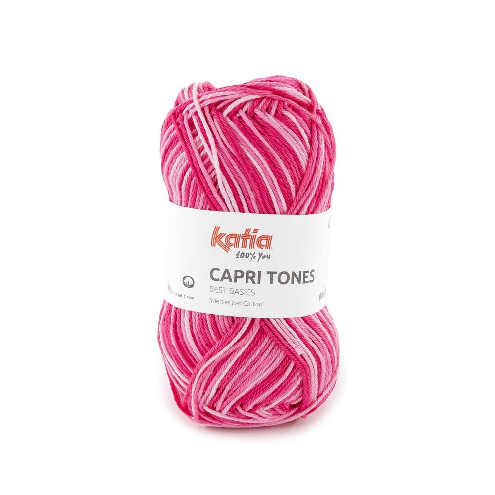 Katia Katia Capri Tones | 301 Kauwgom roze-Fuchsia Katia Katia Capri Tones | 301 Kauwgom roze-Fuchsia