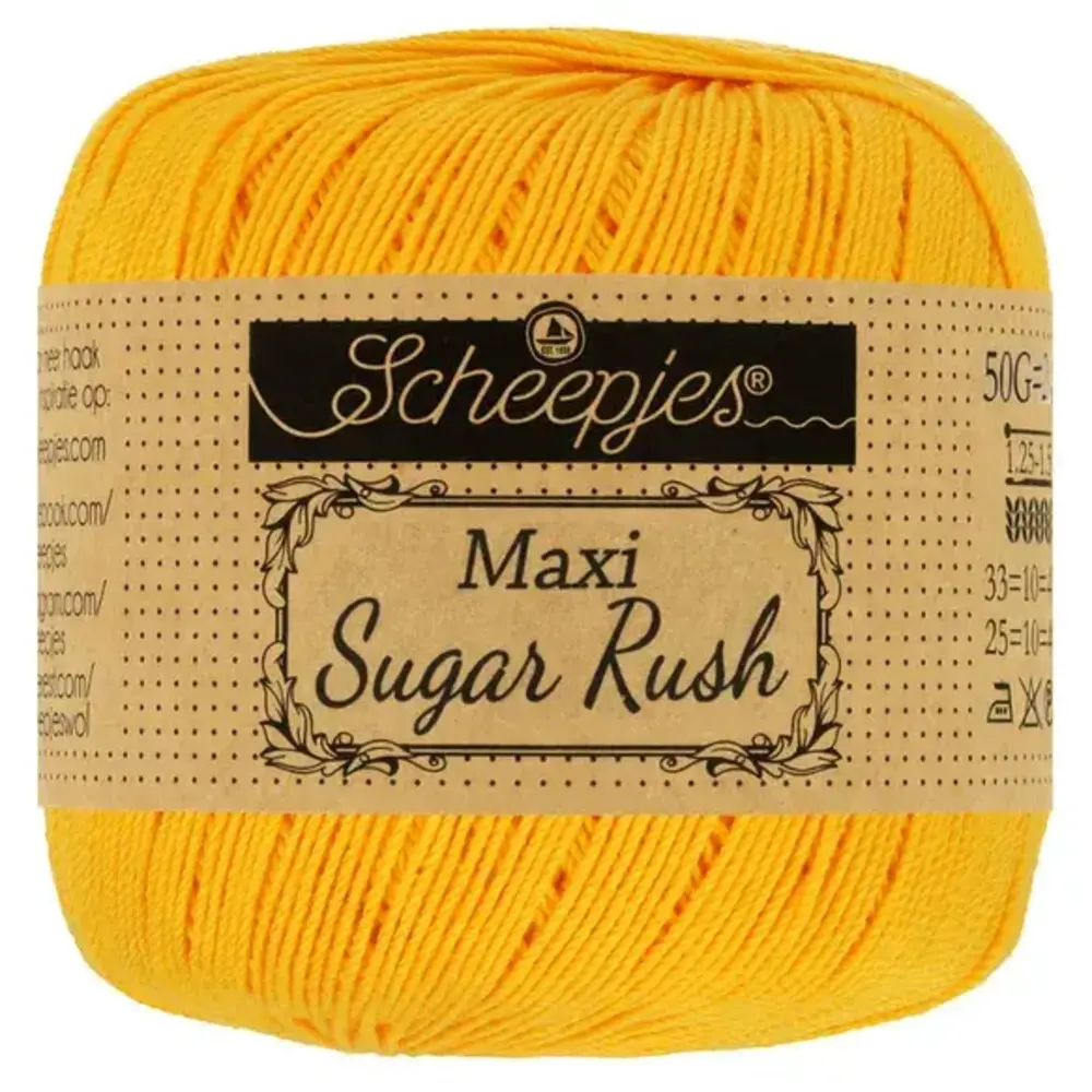 Scheepjes Scheepjes Maxi Sugar Rush | 208 Yellow Gold Scheepjes Scheepjes Maxi Sugar Rush | 208 Yellow Gold