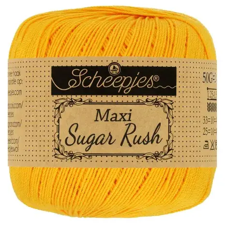 Scheepjes Scheepjes Maxi Sugar Rush | 208 Yellow Gold Scheepjes Scheepjes Maxi Sugar Rush | 208 Yellow Gold