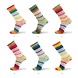 Katia Illusion sym socks | 72 Blauw-Oker-Rood-Roest bruin Katia Illusion sym socks | 72 Blauw-Oker-Rood-Roest bruin