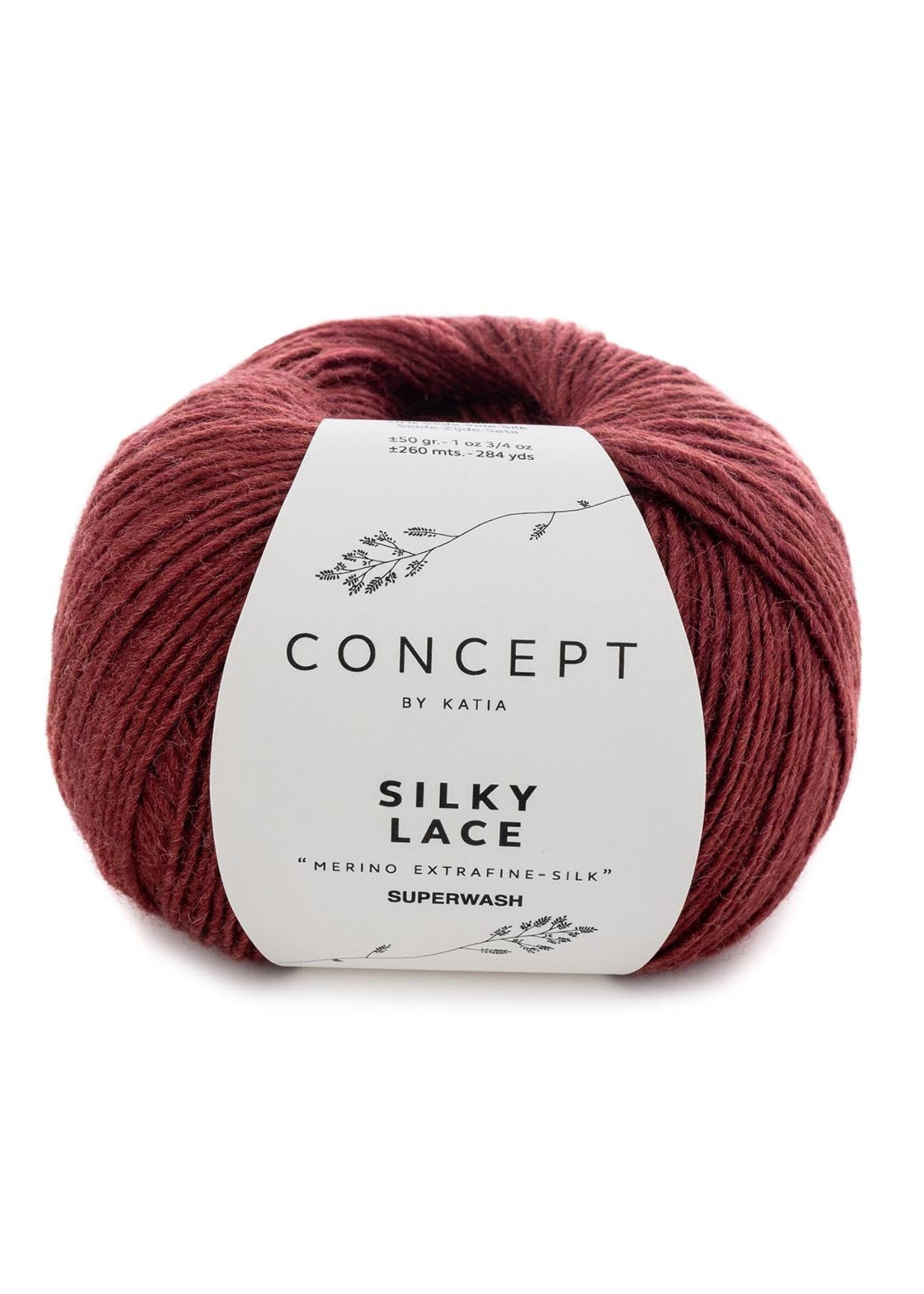 Katia Silky Lace | 176 Wijn rood