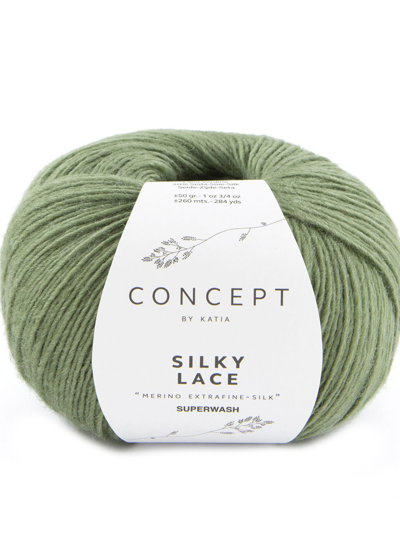 Katia Silky Lace | 186 Bleekgroen