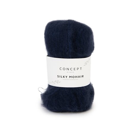 Katia Silky mohair | 107 nacht blauw