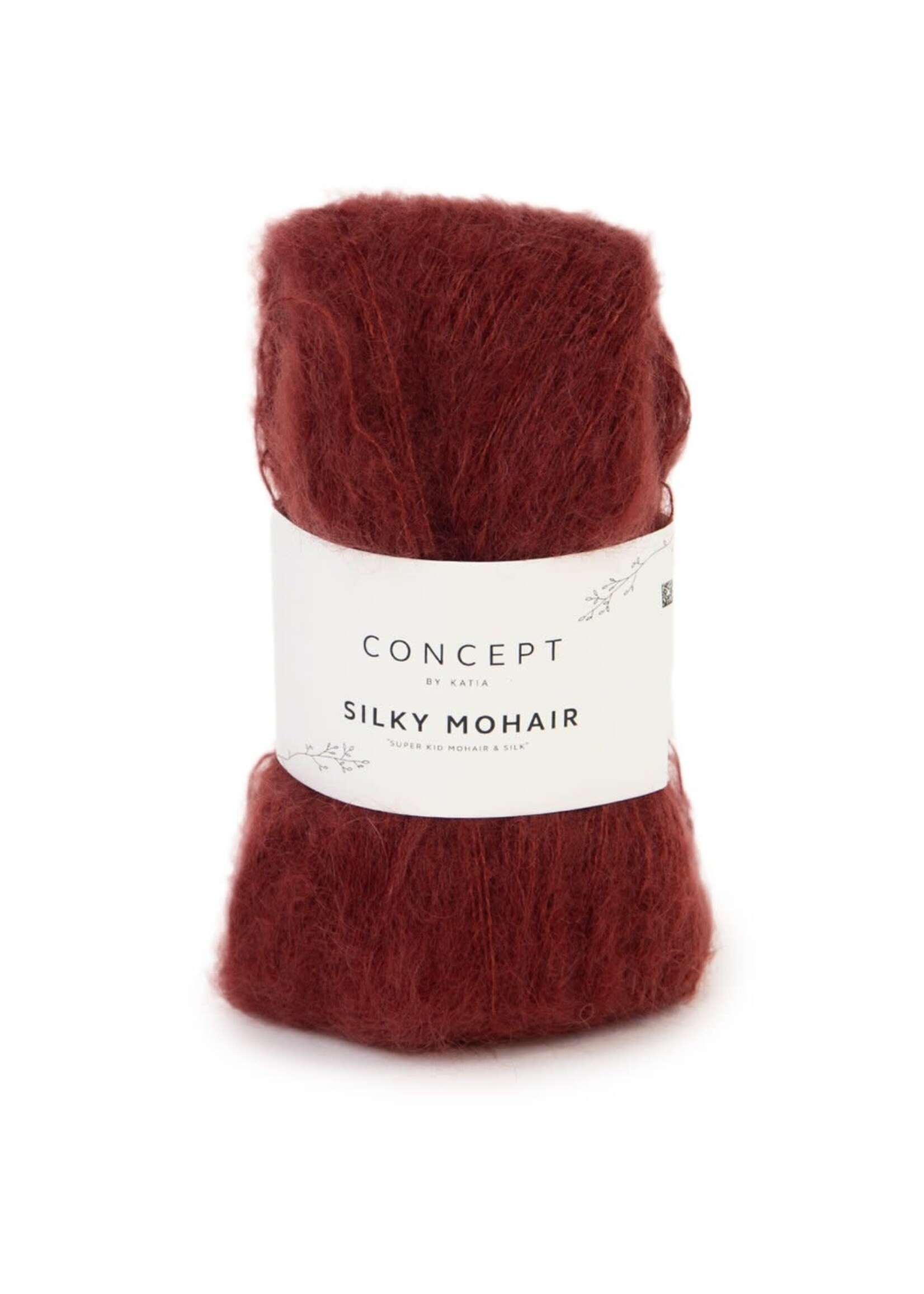 Katia Silky mohair | 113 bordeaux rood