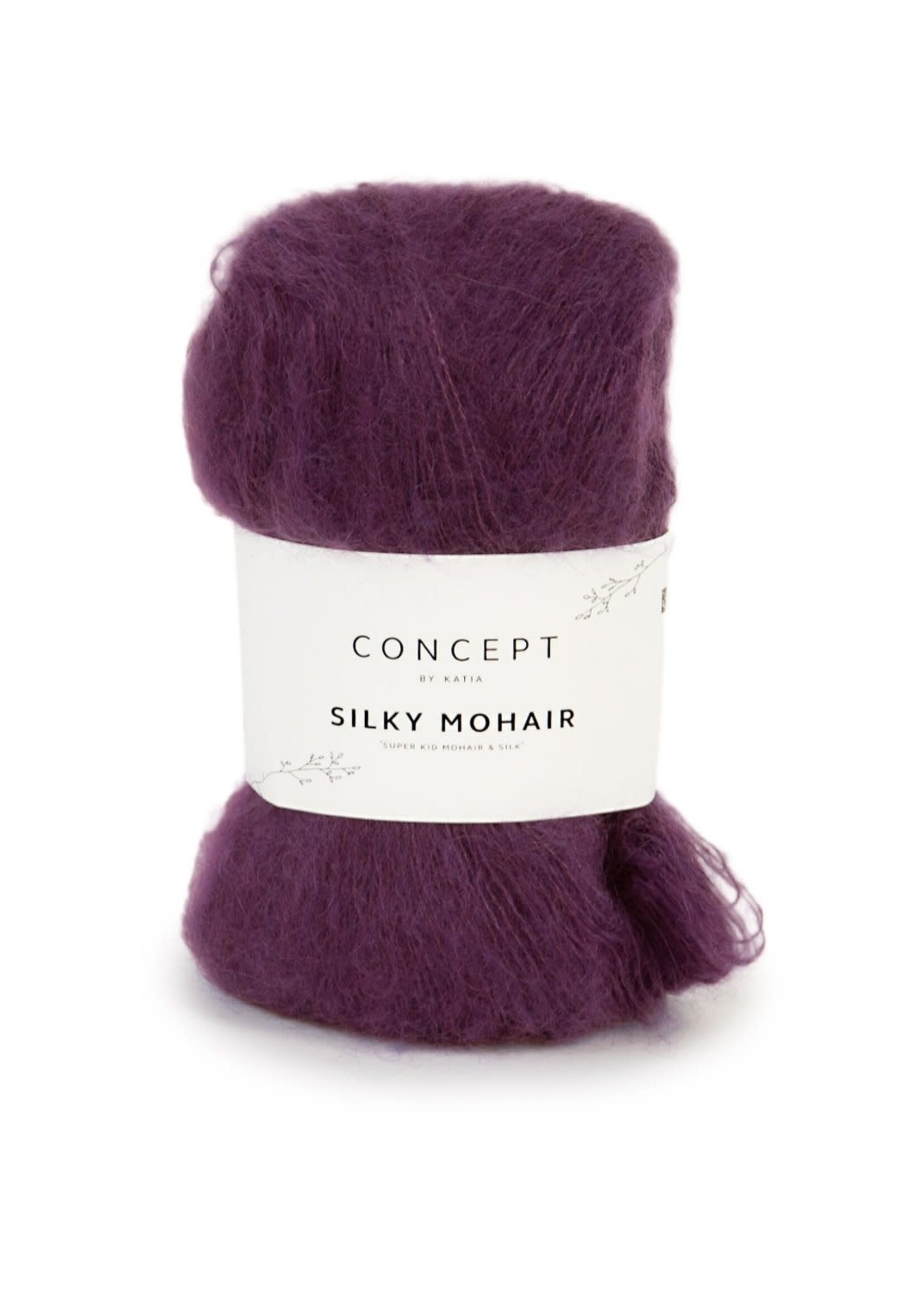 Katia Silky mohair | 114 aubergine