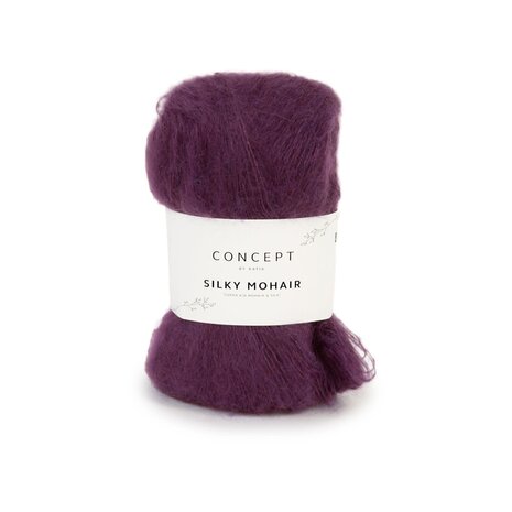 Katia Silky mohair | 114 aubergine