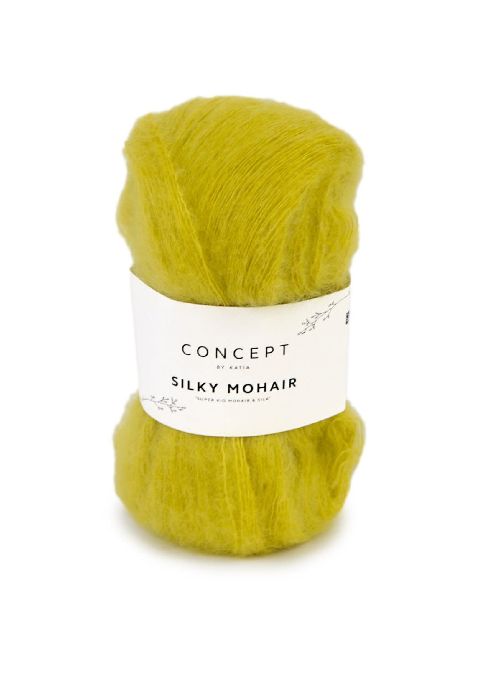 Katia Silky mohair | 119 citroengeel