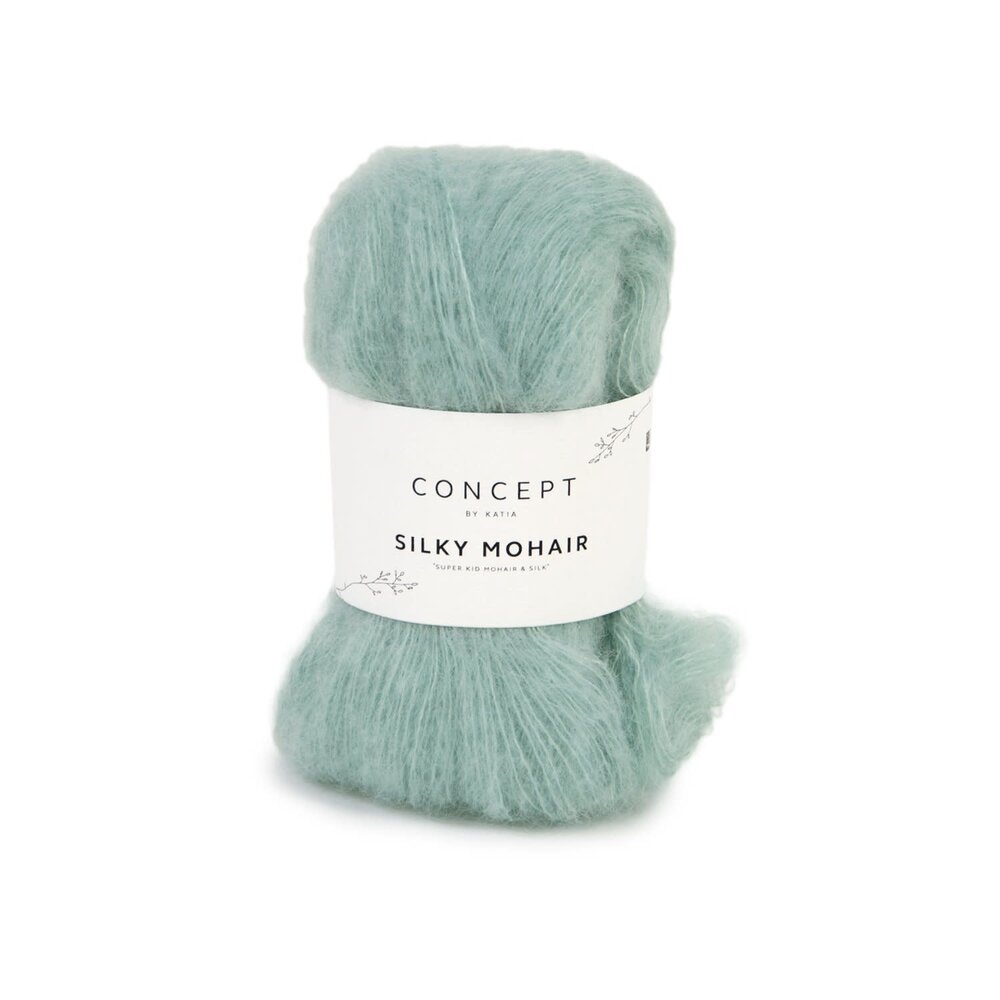 Katia Silky mohair | 124 blauwachtig groen