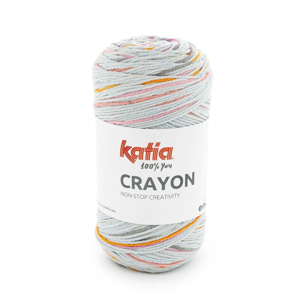 Katia Crayon | 50 Grijs-Licht rood oranje-Oranje