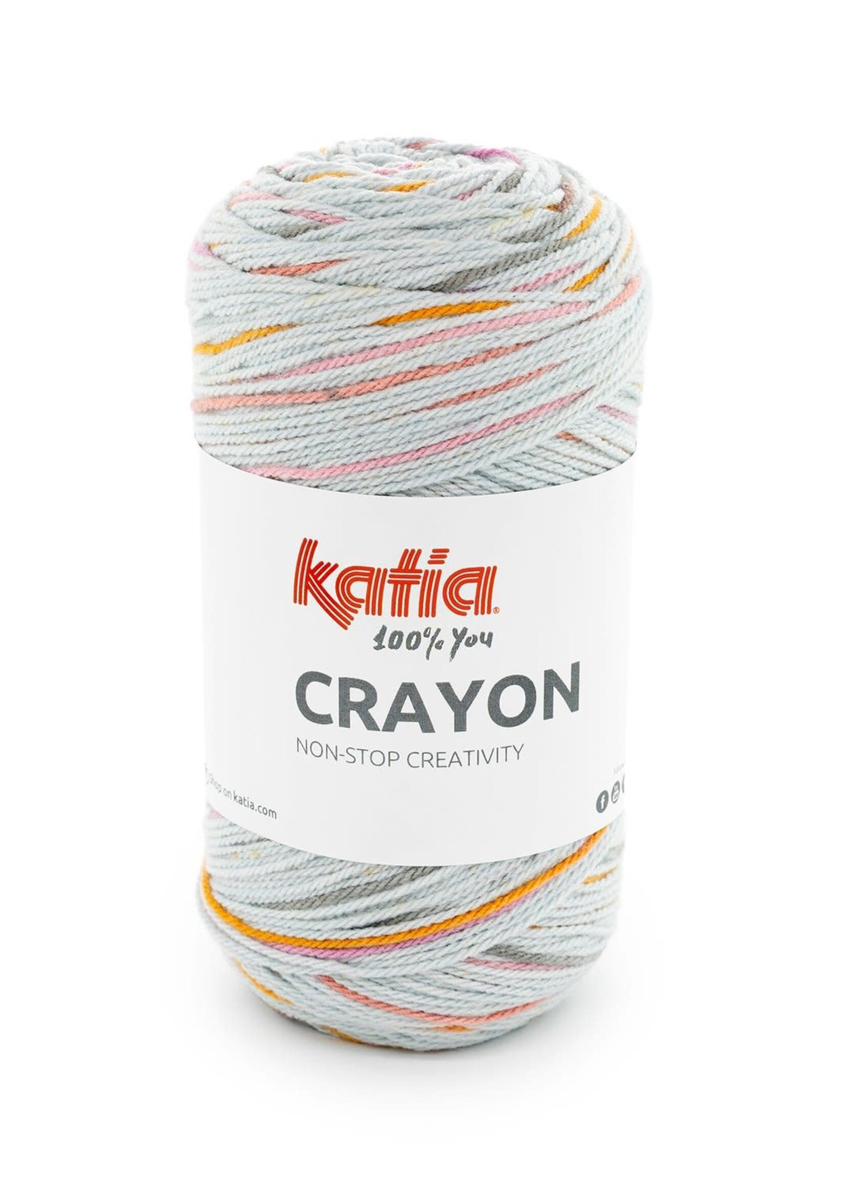 Katia Crayon | 50 Grijs-Licht rood oranje-Oranje