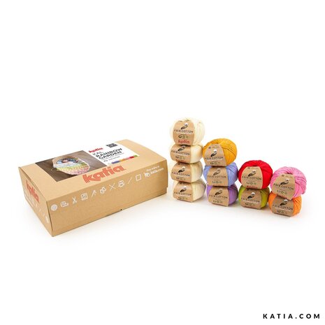 Katia Rainbow Garden KAL 2026 Kit – Fair Cotton S1